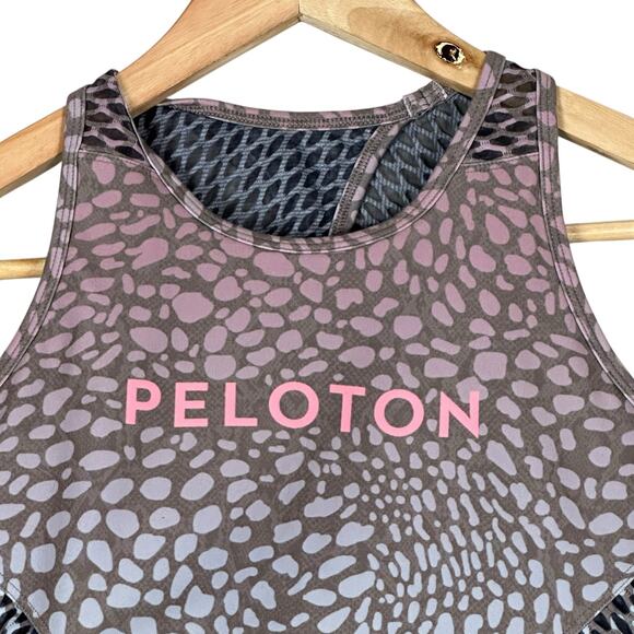 Peloton Wear It To Heart Sports Bra Womens M Animal Print Crop Activewear - Picture 4 of 5